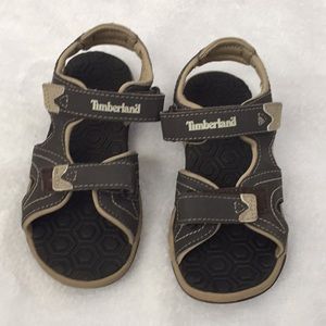 Timberland boy brown sandals size 11